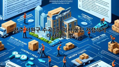 청주 서원구 수곡1동 이사 꿀팁🍯 저렴하게 이사하는 법!